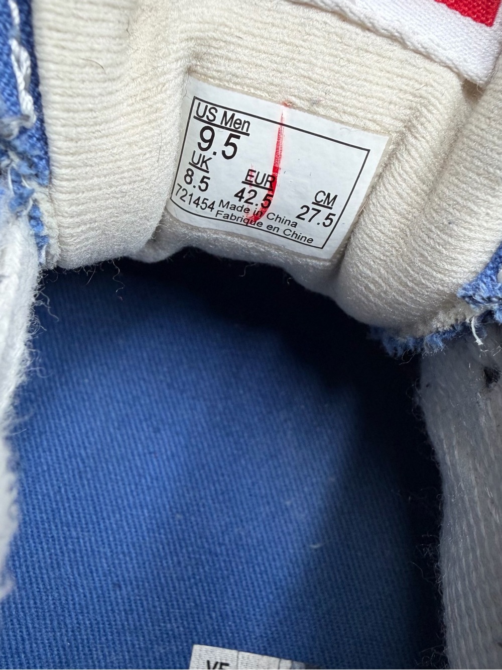 Vans Gilbert Crockett Pro Blue White Skate Shoes Men’s 9.5 - Picture 4 of 11